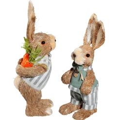 Lapins De Pâques 2 Pces 30 & 35 Cm-DecoWoerner Best