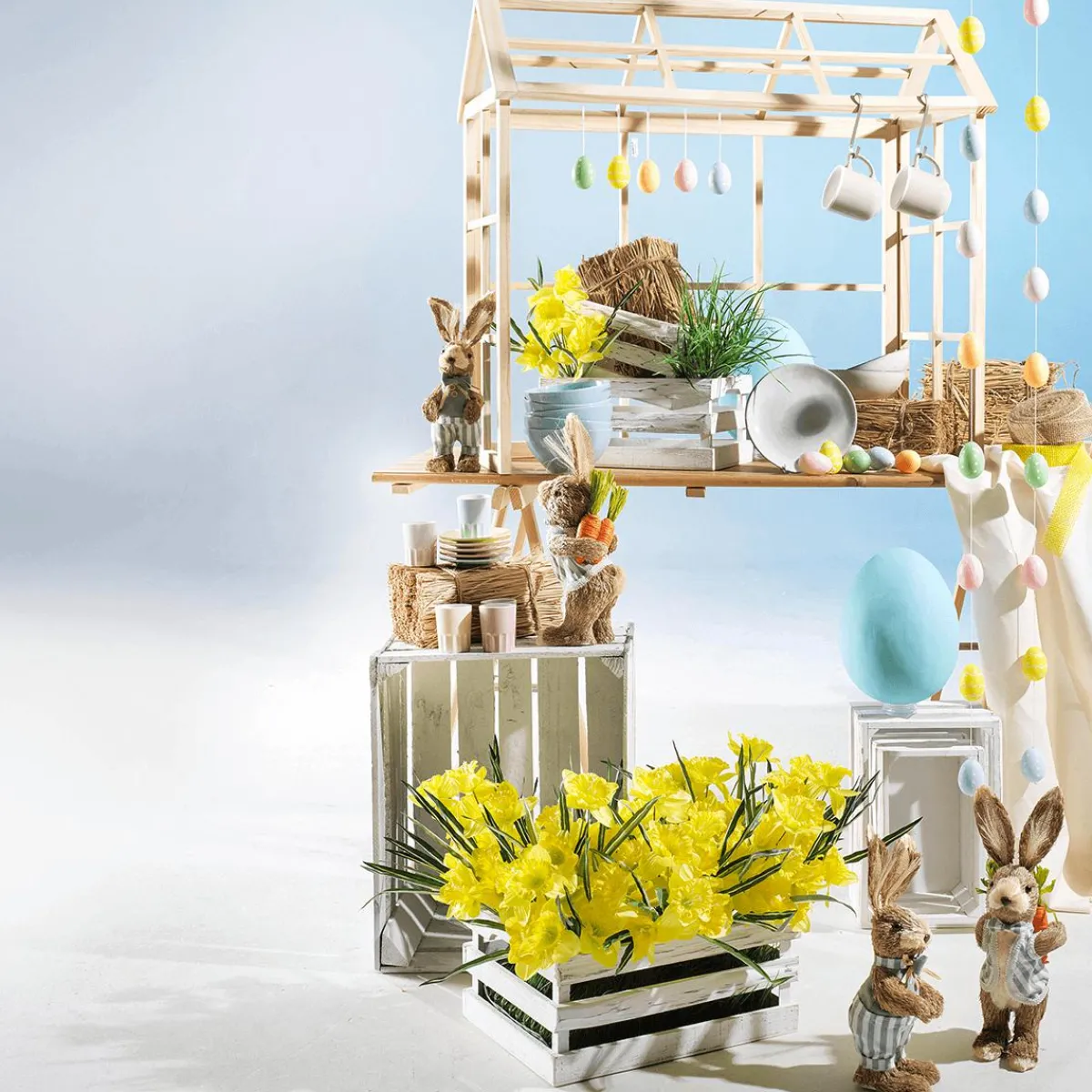 Lapins De Pâques 2 Pces 30 & 35 Cm-DecoWoerner Best