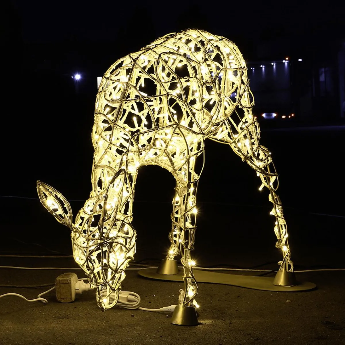LED Faon Femelle Pour L'extérieur 100 Cm-DecoWoerner Hot