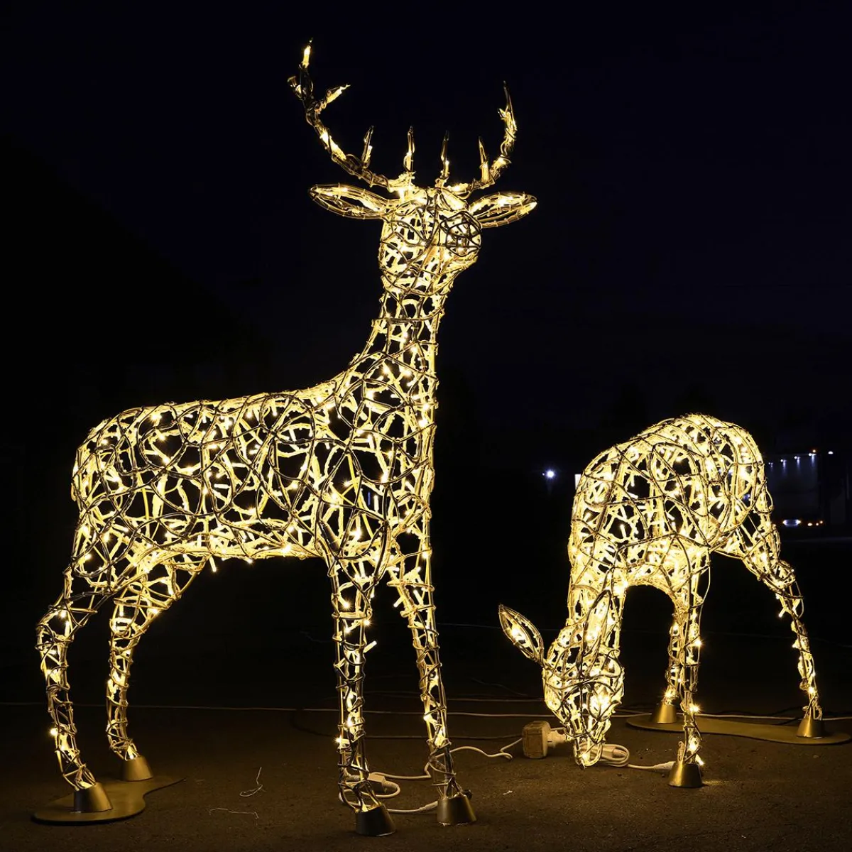 LED Faon Femelle Pour L'extérieur 100 Cm-DecoWoerner Hot