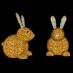 LED Lapin Assis Pour L'extérieur 180 X 130 Cm-DecoWoerner Hot