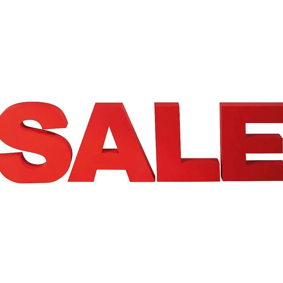 Lettres 3D SALE En Polystyrène, Haut. 40 Cm-DecoWoerner Discount