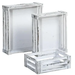 Lot De Caisses En Bois, hes-DecoWoerner Clearance