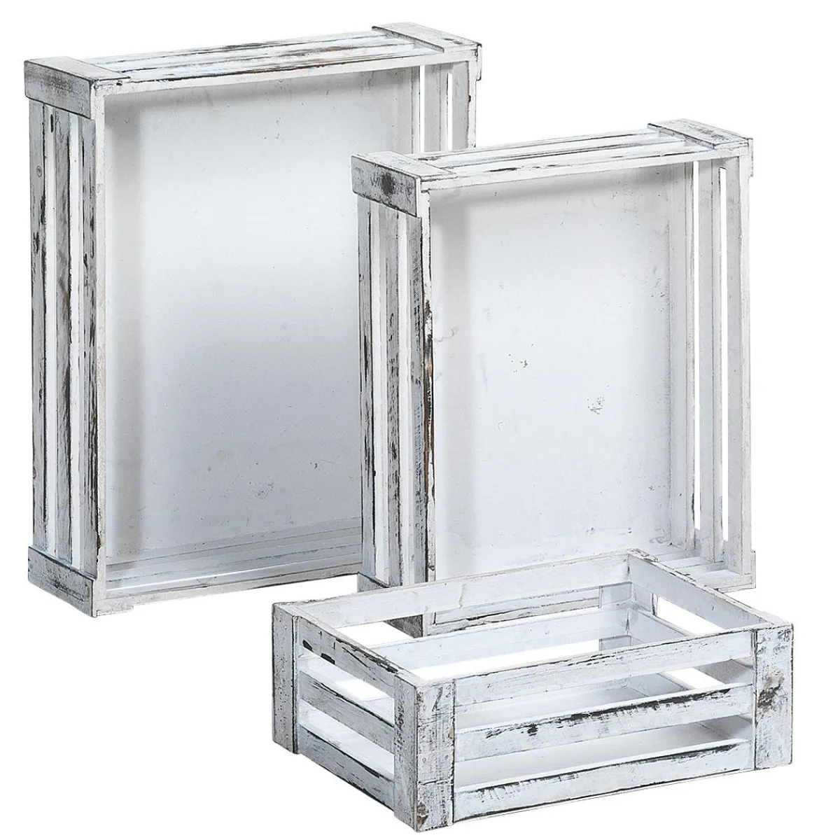 Lot De Caisses En Bois, hes-DecoWoerner Clearance