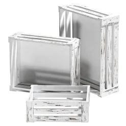 Lot De Caisses En Bois, hes-DecoWoerner Clearance