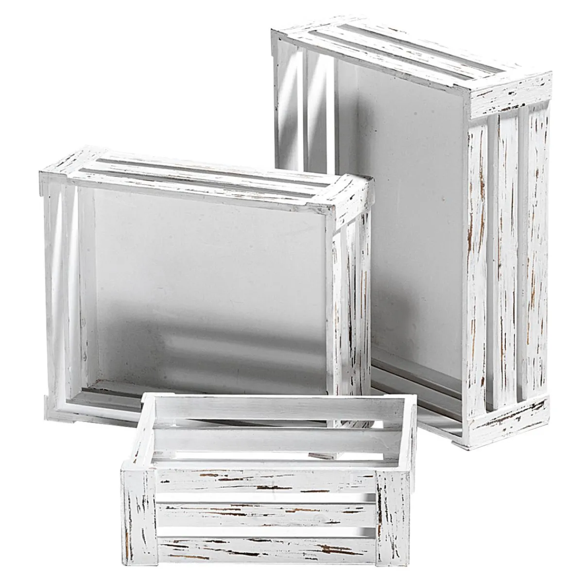 Lot De Caisses En Bois, hes-DecoWoerner Clearance