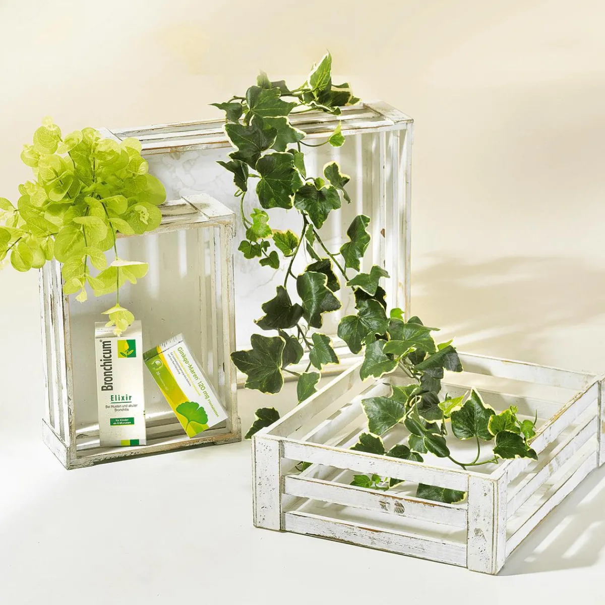 Lot De Caisses En Bois, hes-DecoWoerner Clearance