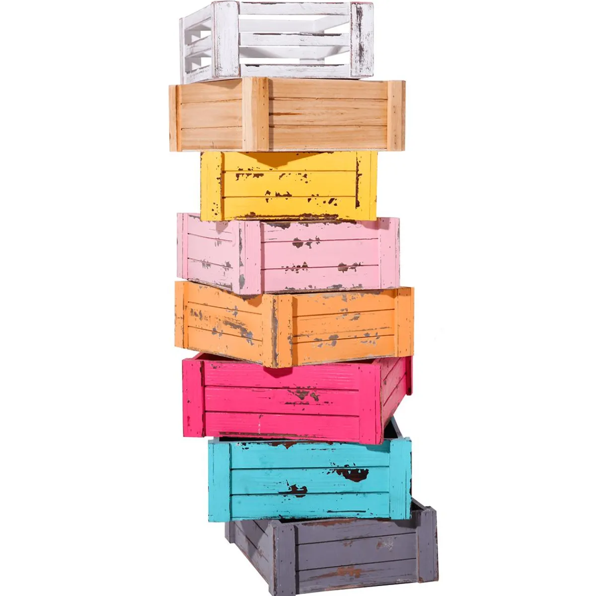 Lot De Caisses En Bois, s-DecoWoerner