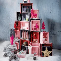 Lot De Caisses En Bois, Mauves-DecoWoerner Online
