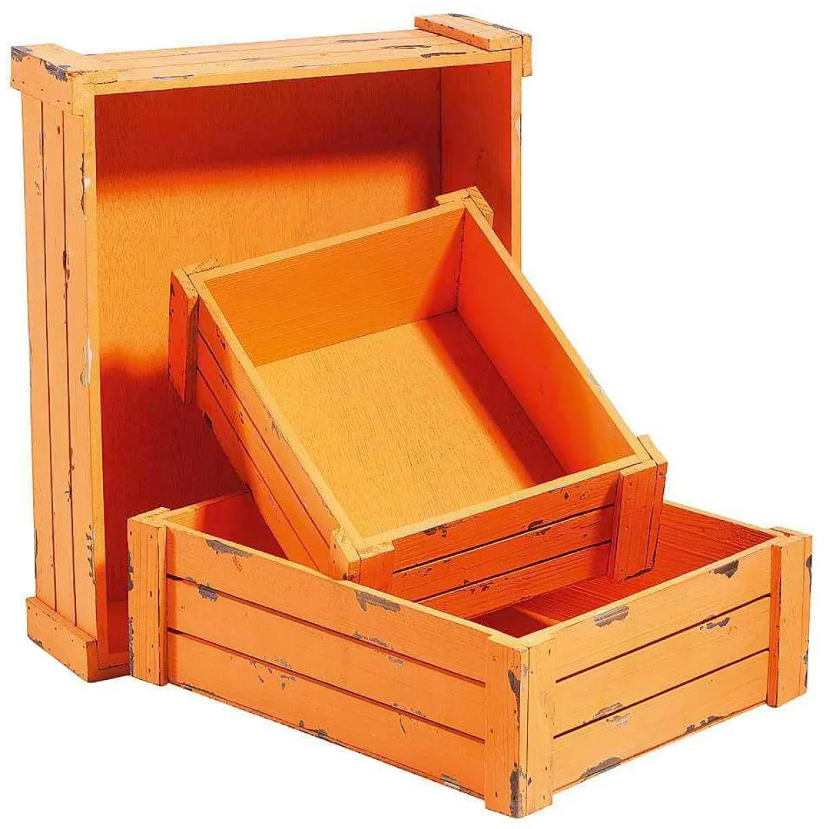 Lot De Caisses En Bois, s-DecoWoerner Sale