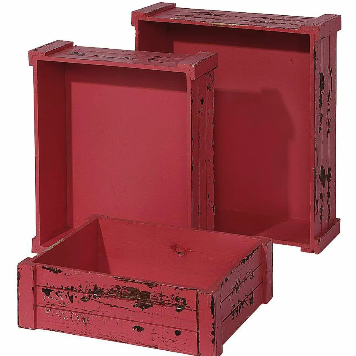 Lot De Caisses En Bois,-DecoWoerner Online