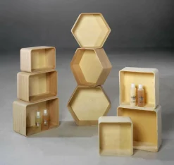 Lot De Coffrets En Bois Rectangulaires 3 Pces-DecoWoerner Online