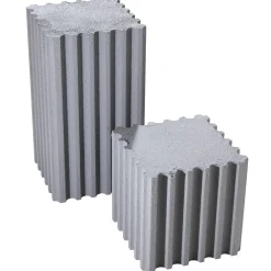 Lot De Colonnes Déco "Béton" Haut. 30/55 Cm-DecoWoerner Online