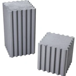 Lot De Colonnes Déco "Béton" Haut. 30/55 Cm-DecoWoerner Online