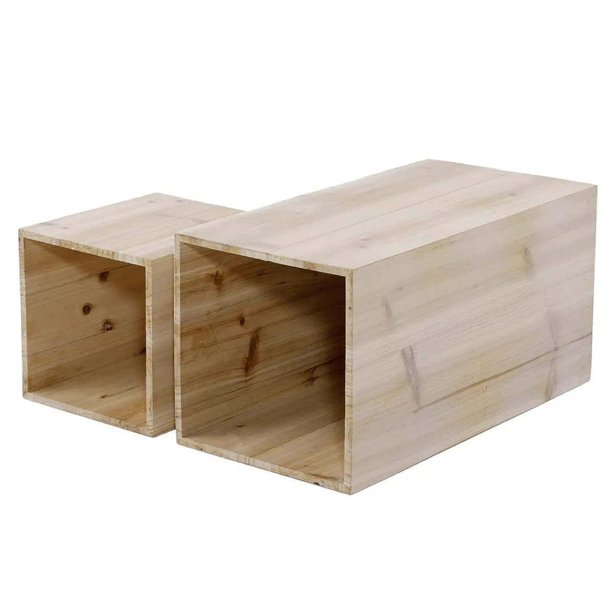 Lot De Mini-colonnes En Bois Nature-DecoWoerner Online