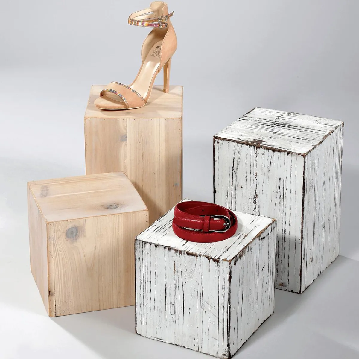 Lot De Mini-colonnes En Bois Nature-DecoWoerner Online
