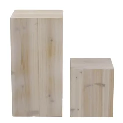 Lot De Mini-colonnes En Bois Nature-DecoWoerner Online