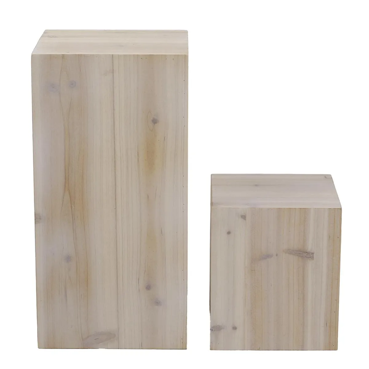 Lot De Mini-colonnes En Bois Nature-DecoWoerner Online