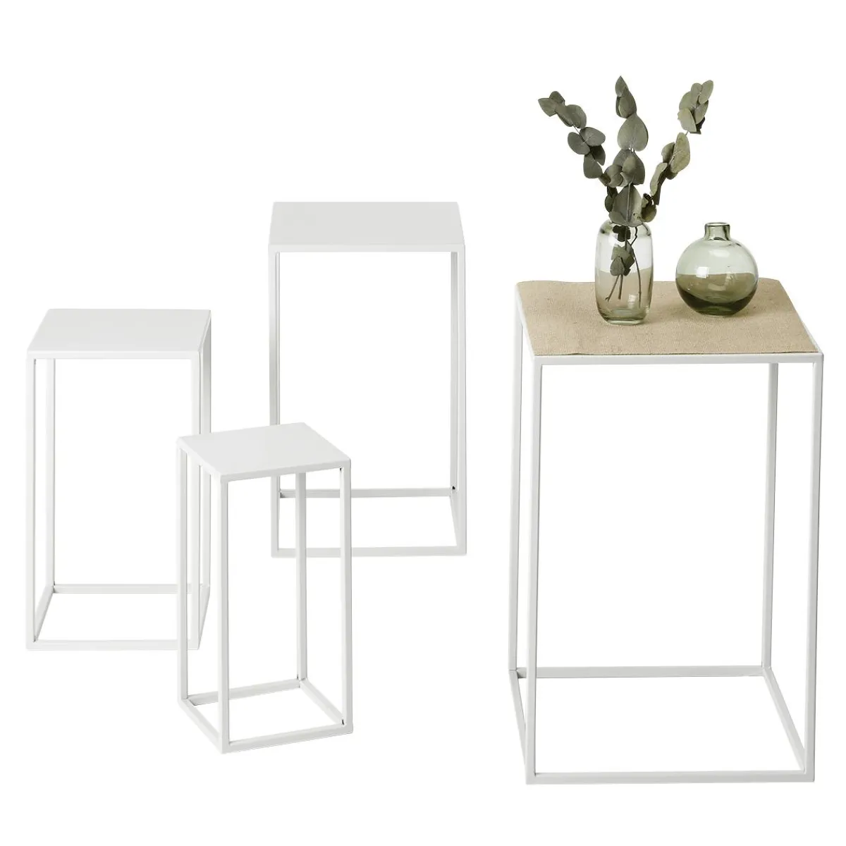 Lot De Tables En Métal hes 4 Pces-DecoWoerner