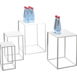 Lot De Tables En Métal hes 4 Pces-DecoWoerner