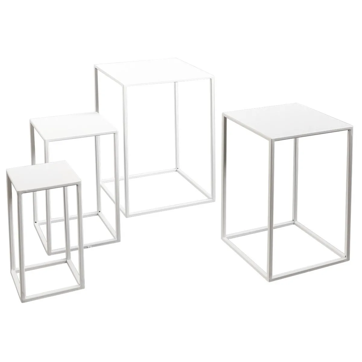 Lot De Tables En Métal hes 4 Pces-DecoWoerner