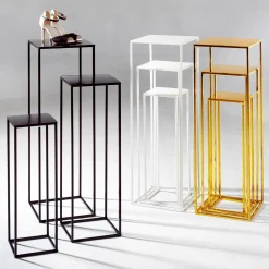 Lot De Tables En Métal es 3 Pces-DecoWoerner Online