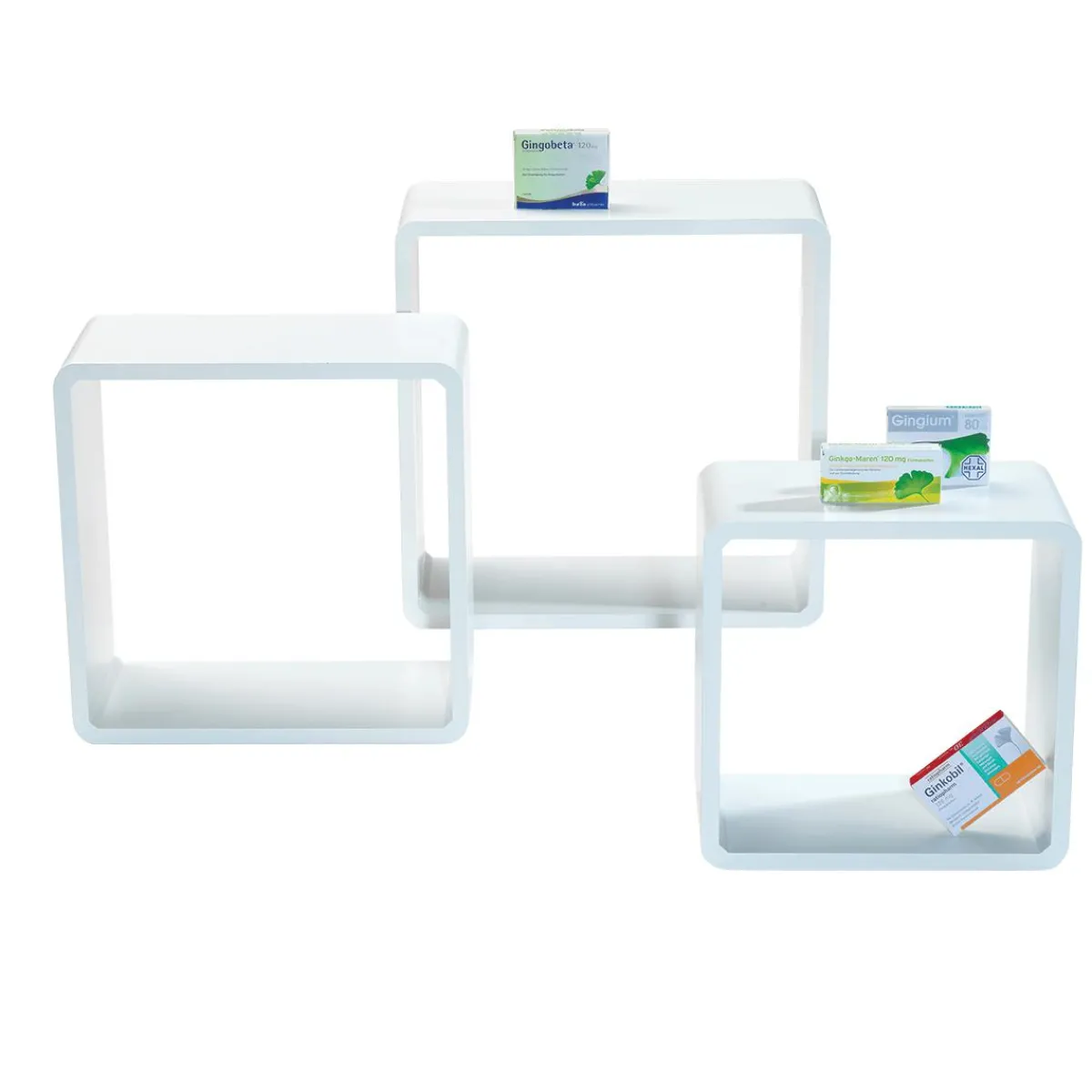 Lot D'étagères "Cube" hes 3 él.-DecoWoerner Hot
