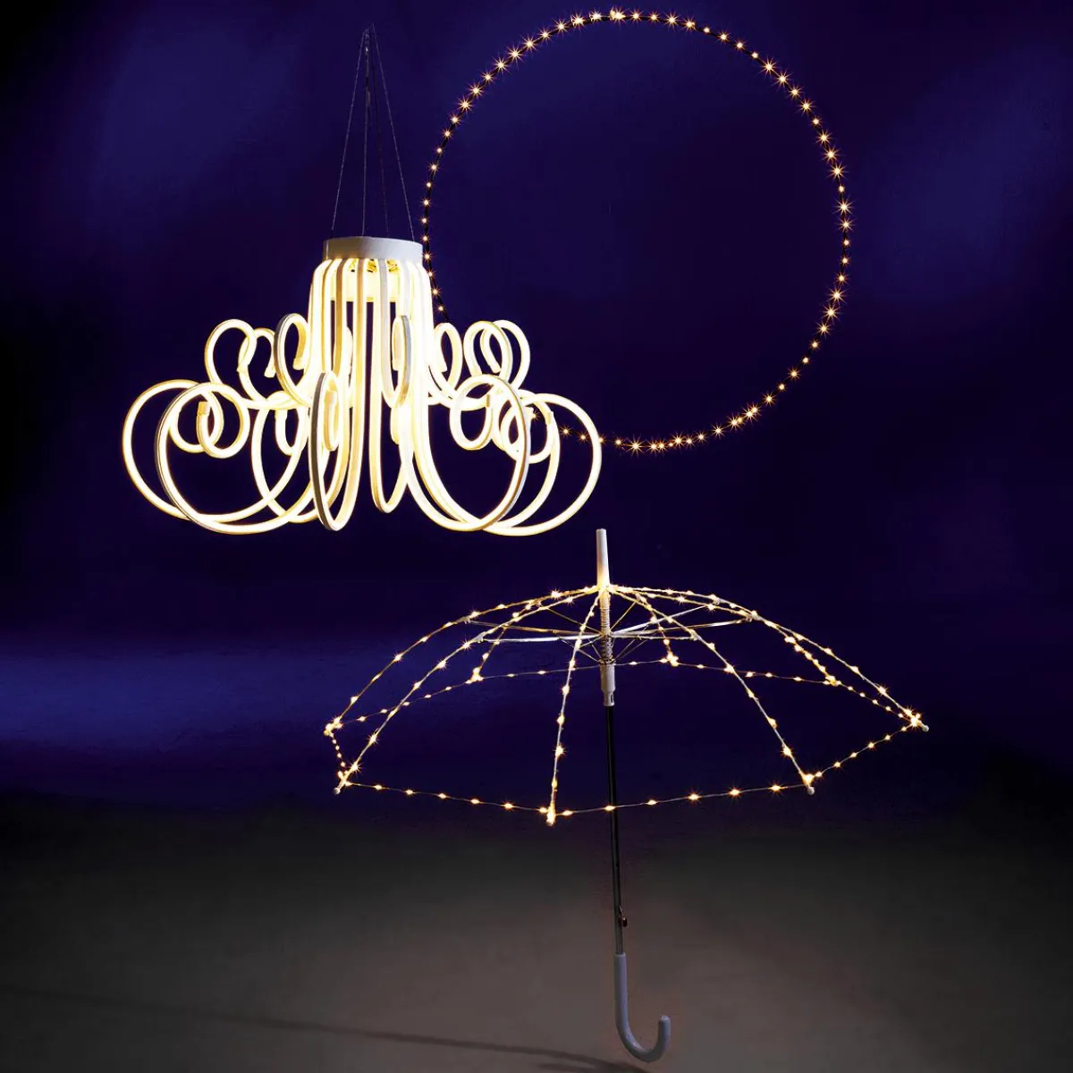 Lustre En Tuyau Lumineux Néon, Long. 41 Cm-DecoWoerner Hot