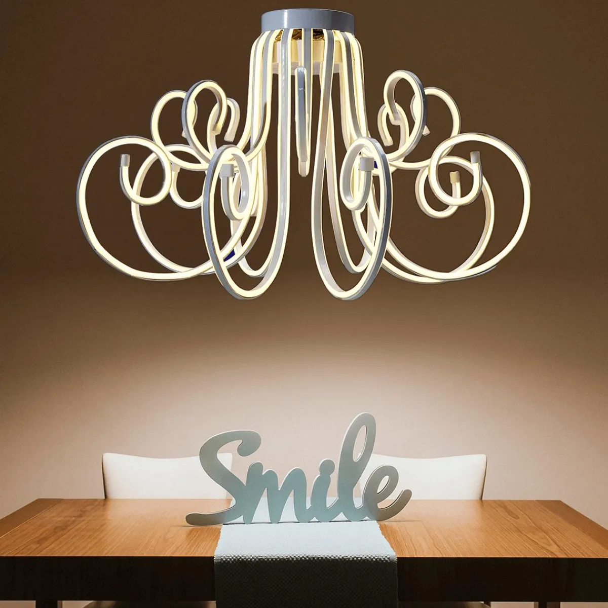 Lustre En Tuyau Lumineux Néon, Long. 41 Cm-DecoWoerner Hot