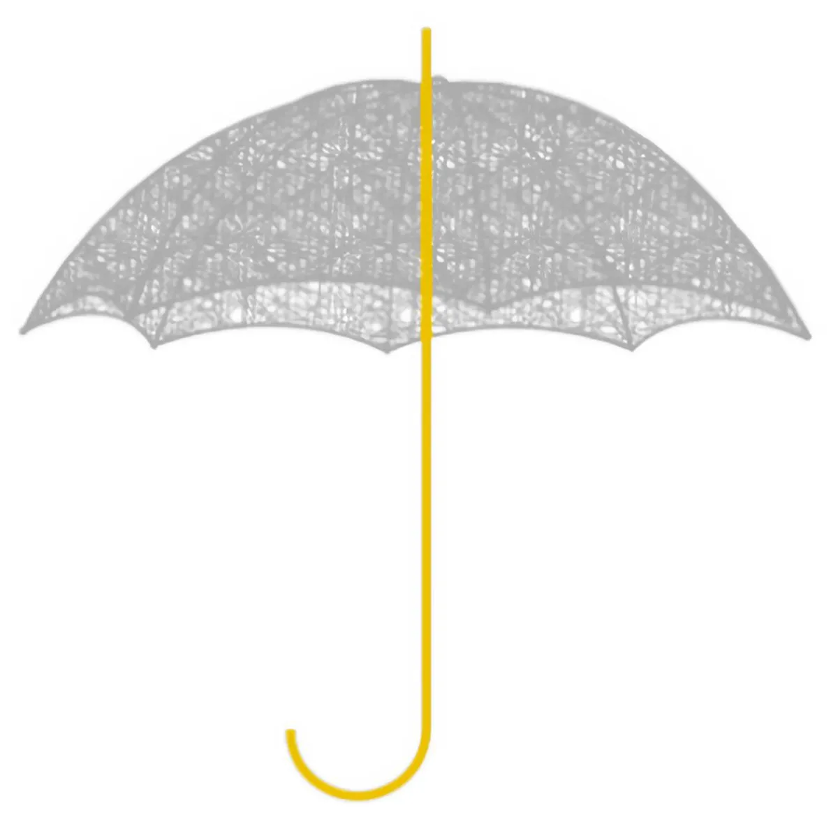 Manche De Parapluie En Métal, 100 Cm-DecoWoerner Sale
