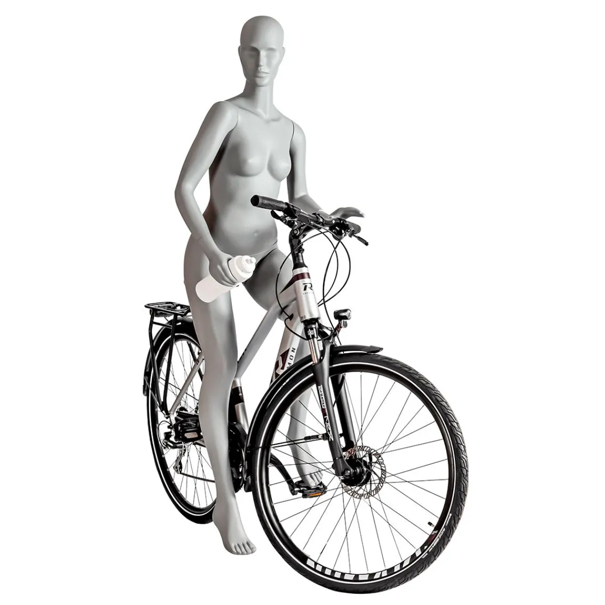 Mannequin Sport Femme Cycliste, Randonneur - Jambe Gauche Levée & Bras Gauche Plié-DecoWoerner New