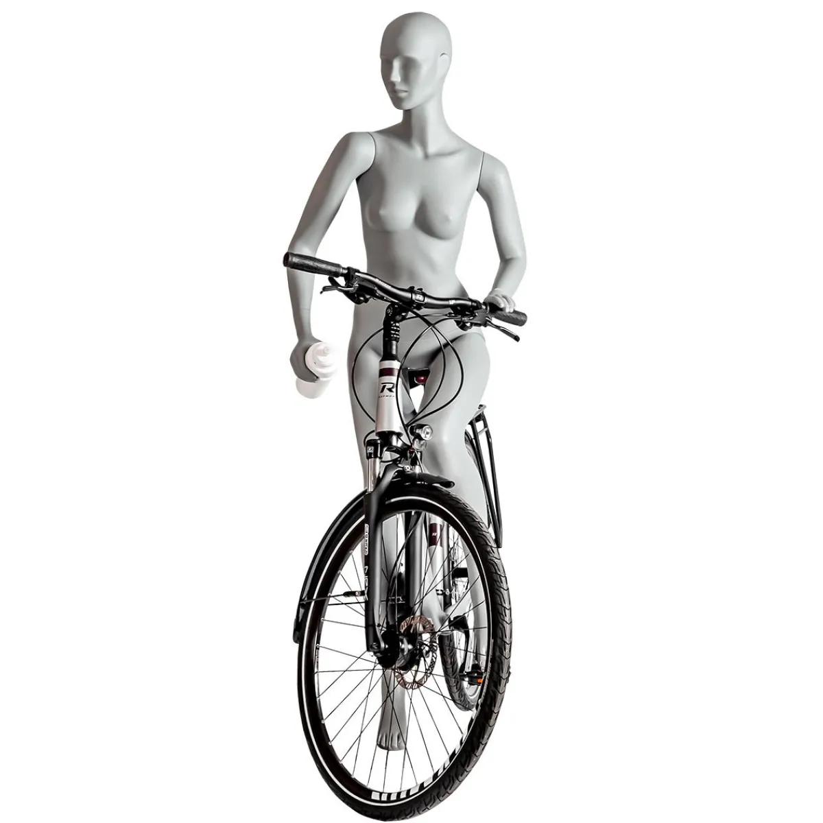 Mannequin Sport Femme Cycliste, Randonneur - Jambe Gauche Levée & Bras Gauche Plié-DecoWoerner New