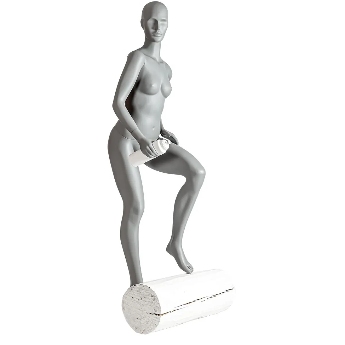 Mannequin Sport Femme Cycliste, Randonneur - Jambe Gauche Levée & Bras Gauche Plié-DecoWoerner New