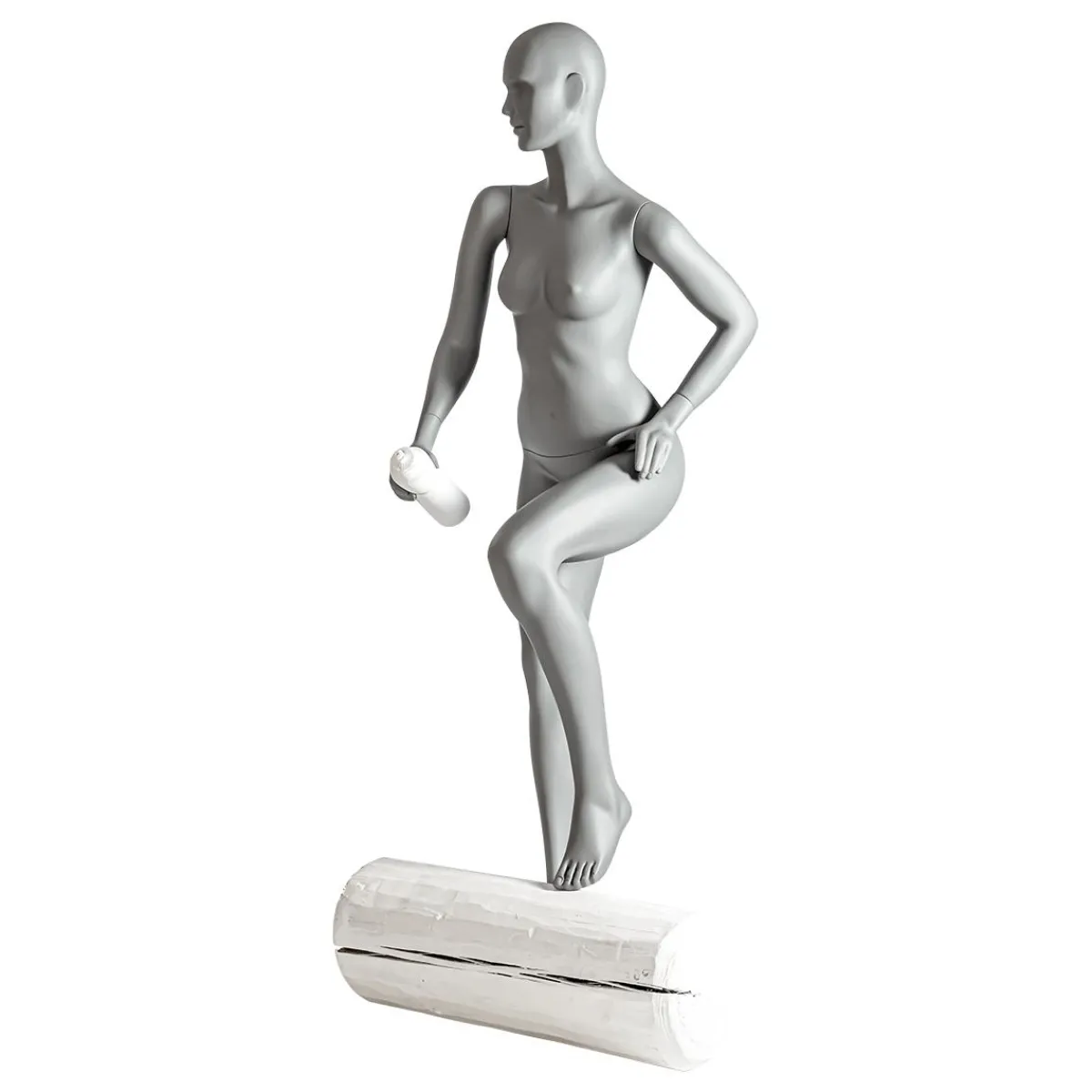 Mannequin Sport Femme Cycliste, Randonneur - Jambe Gauche Levée & Bras Gauche Plié-DecoWoerner New