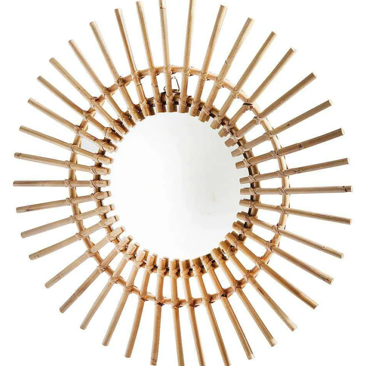 Miroir "Rotin" Ø 55 Cm-DecoWoerner Outlet