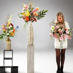 Mélange De Bouquet Artificiel Avec s, Hortensias Et Fleurs Des Champs s 75 Cm-DecoWoerner Outlet