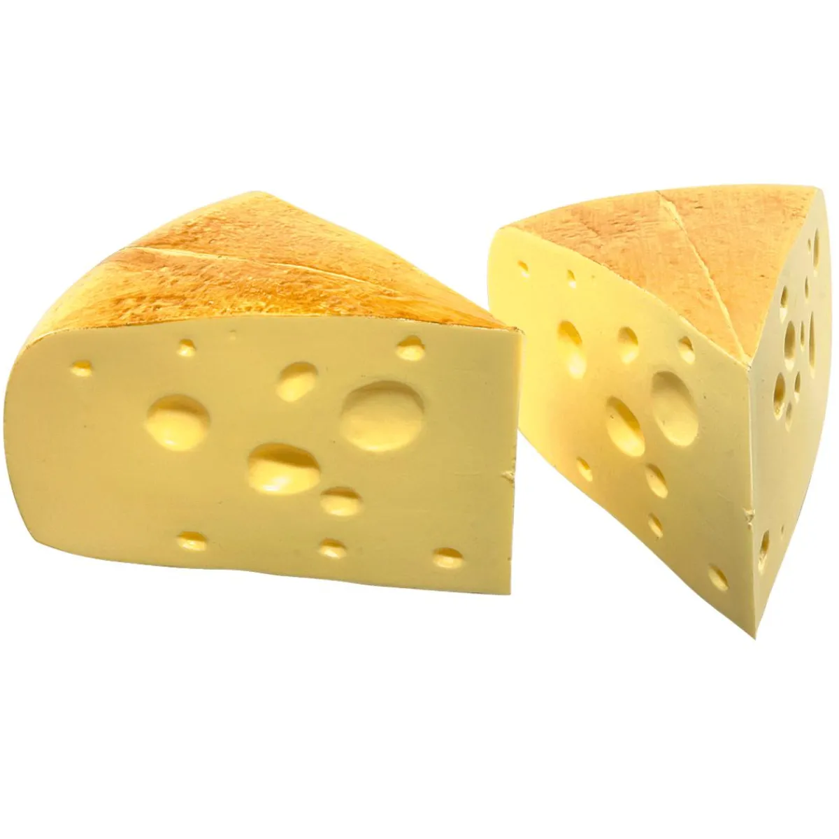 Morceaux De Fromage Emmental Aliment Factice, 2 Pces-DecoWoerner New
