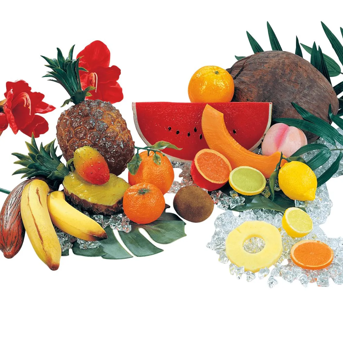 Morceaux De Melon Aliment Factice, 3 Pces-DecoWoerner