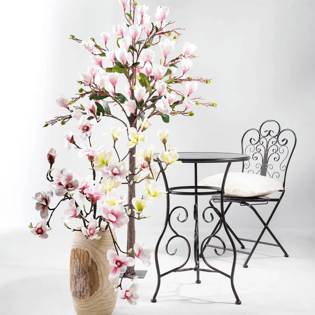 Noble Branche De Magnolia Artificielle, o Verde, 100 Cm-DecoWoerner Hot