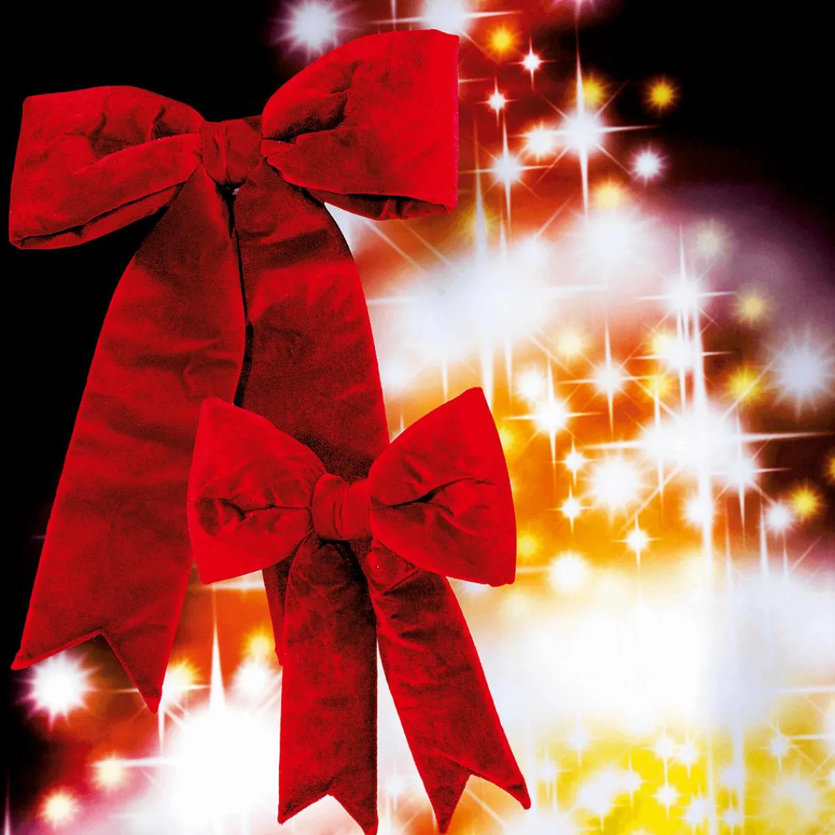 Nœuds De Noël En Velours Long. 110 Cm-DecoWoerner Best