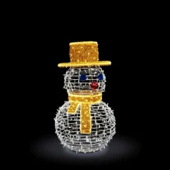 Objet Lumineux LED XXL Bonhomme De Neige Pour L'extérieur-DecoWoerner Best