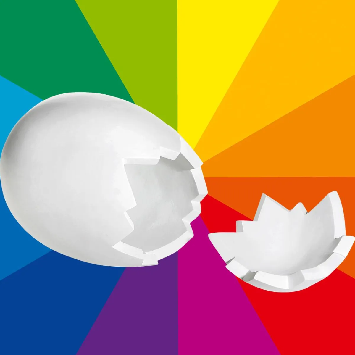 Oeuf De Pâques Couleur Au Choix-DecoWoerner