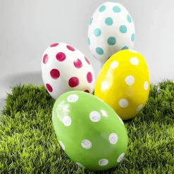 Oeuf De Pâques Déco à Pois 18 Cm-DecoWoerner Outlet
