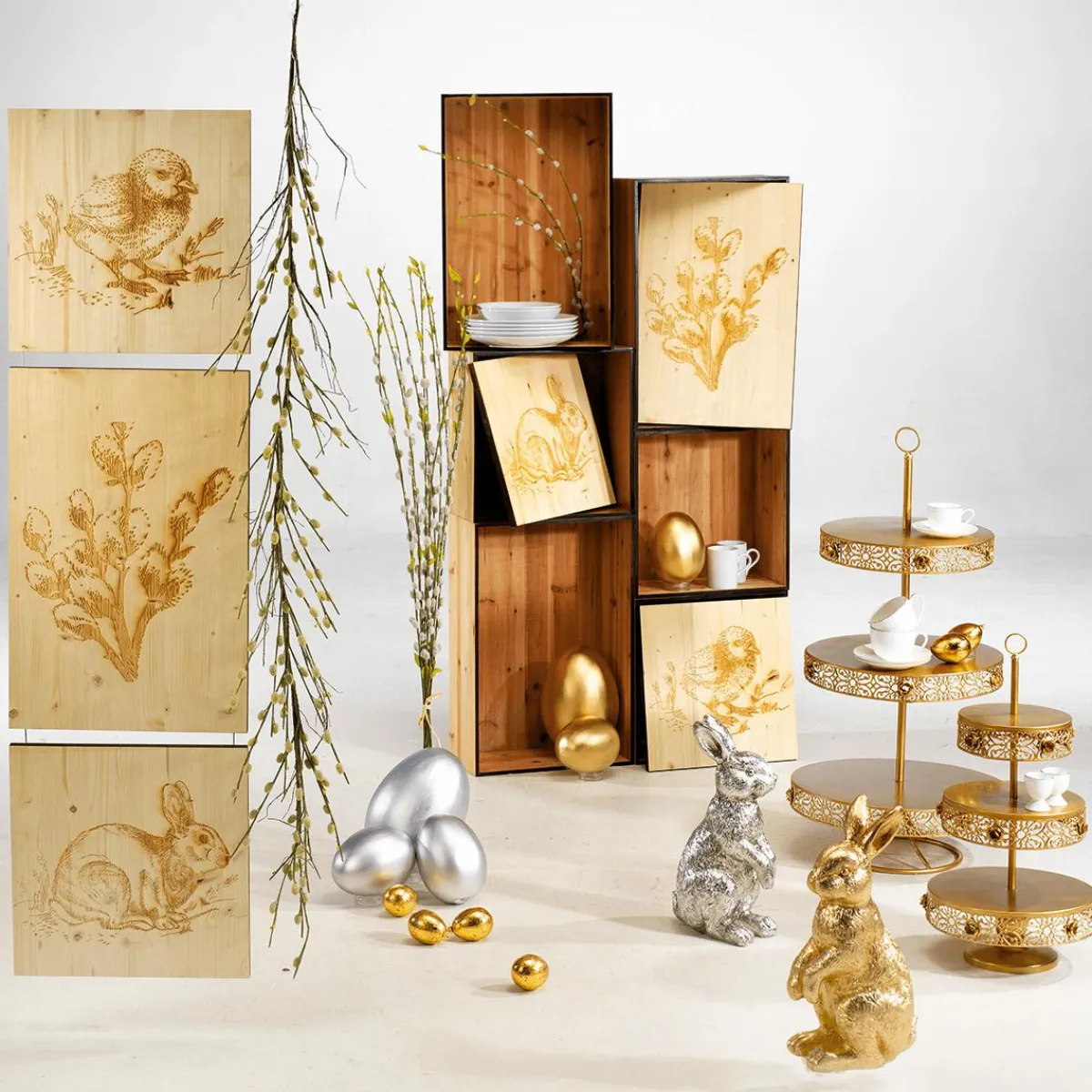Oeuf De Pâques Déco Dé Métallisé 18 Cm-DecoWoerner Clearance