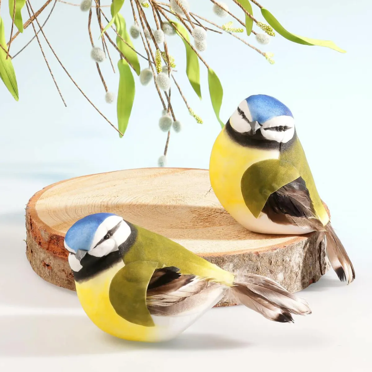 Oiseau De Décoration Vert Jaune 19 Cm-DecoWoerner Outlet