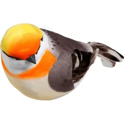 Oiseau De Décoration Gris Orange 19 Cm-DecoWoerner Sale