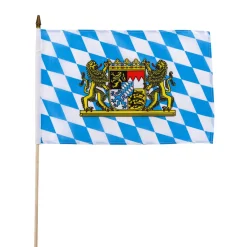 Oktoberfestdeko Bayern Drapeau à Hampe 30 X 45 Cm-DecoWoerner