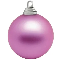 Orchidée, Boules De Noël Mates En Plastique Ignifugé, 6 Cm Ø - 24 Pièces-DecoWoerner Clearance