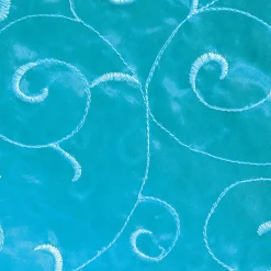 Pack Avantage "Organza Avec Broderies Guirlandes", Glacier 5 M-DecoWoerner Best