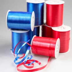 Pack Avantage Rubans Poly "Achetez-en 8, Payez-en 6" Rouge/bleu-DecoWoerner Clearance